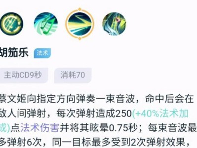 《蔡文姬攻略与出装教学》（掌握蔡文姬技巧，打造最佳出装）
